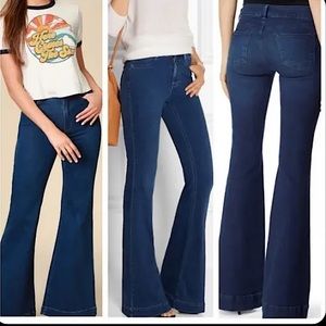 J. Brand The Doll Dark Wash Flare Bell Bottom Jeans